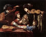 SPADA, Lionello The Concert wtr oil painting on canvas
